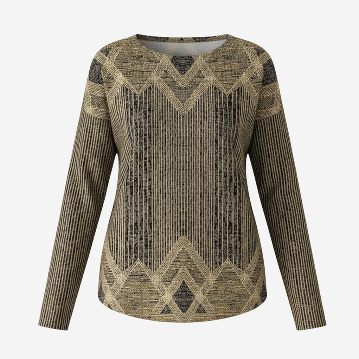 Margaret - Elegant Comfort Sweater with Geometric Design